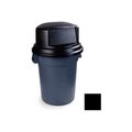 Carlisle Foodservice Carlisle Bronco Round Trash Can Dome Lid W/Hinged Door 44/55 Gal. Black - 34152902 34105703